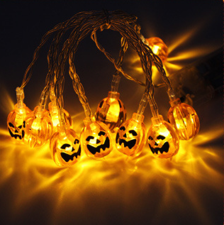 LED Pumpkin String Lights – 1.2m, 10 Lights, Waterproof | Loam & Linen