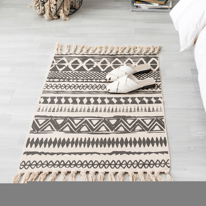 Cotton Linen Tufted Rug