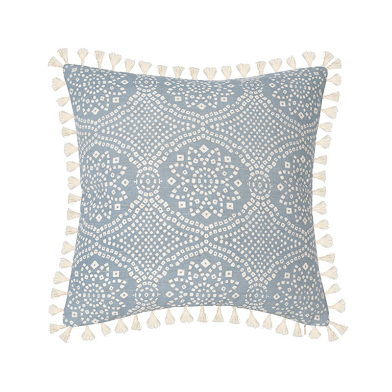 Tasseled Tufted Cushion Cover