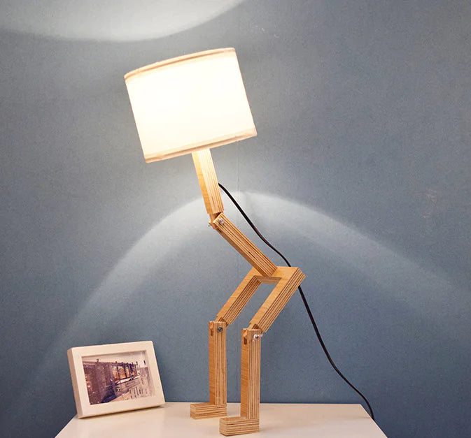 Wooden Desk Lamp – Adjustable, Nordic Design | Loam & Linen