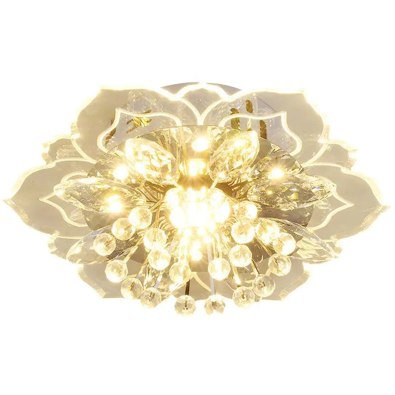 Gold Crystal Ceiling Light