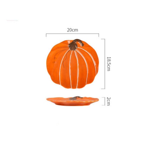 Ceramic Pumpkin Bowl – Porcelain, Bowl or Plate, Orange | Loam & Linen