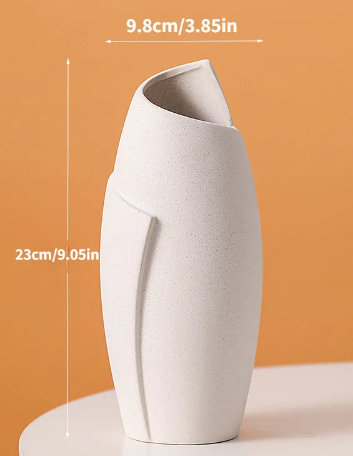 Catania Ceramic Vase – Matte White, Small & Large | Loam & Linen