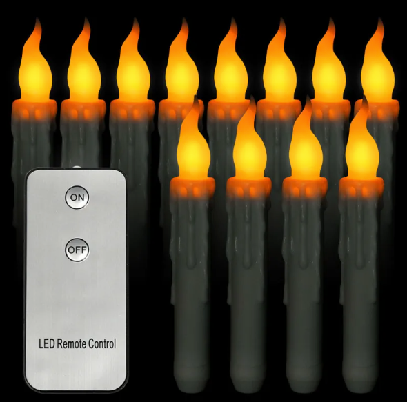Flameless LED Candle Set – 6 Pack, Remote & Timer, 17cm | Loam & Linen