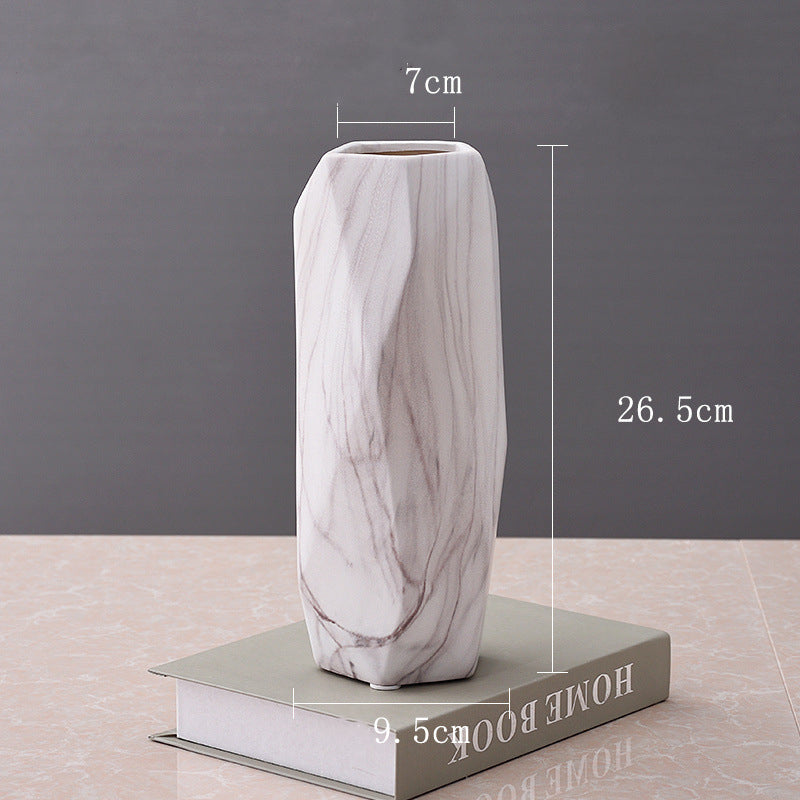 Stone-Pattern Ceramic Vase