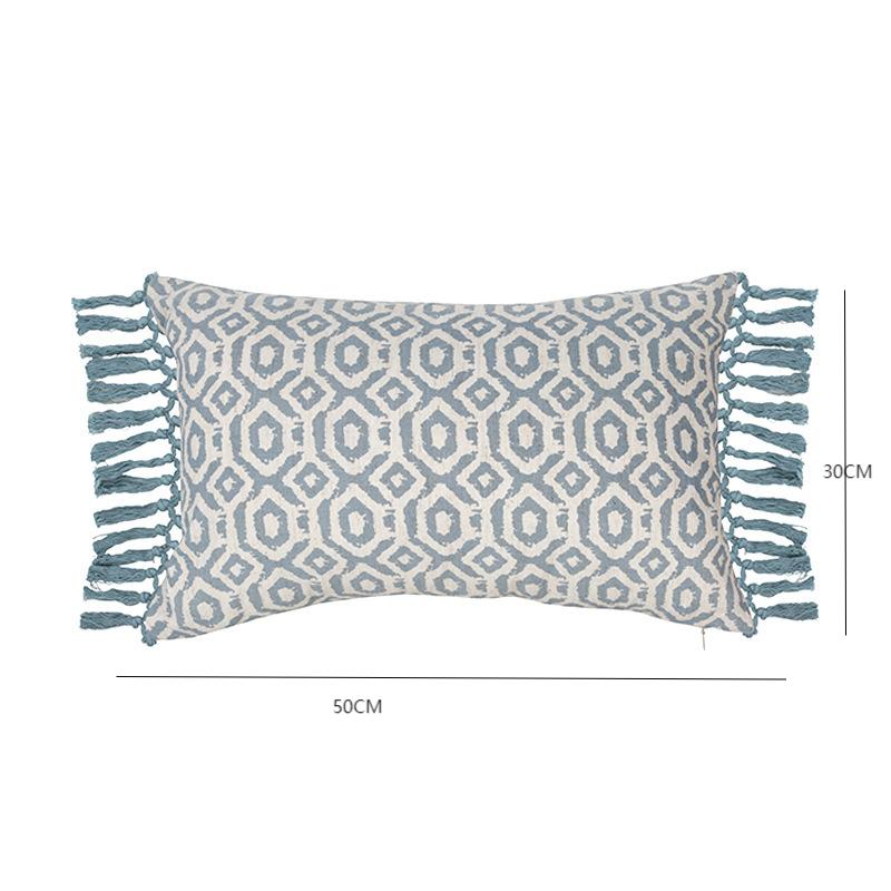 Tasselled Tufted Cushion Cover – Cotton-Linen, 5 Patterns | Loam & Linen