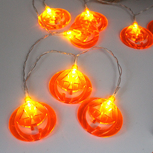 LED Pumpkin String Lights – 1.2m, 10 Lights, Waterproof | Loam & Linen