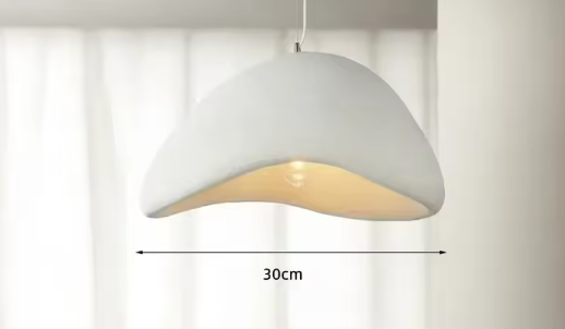 Nordic Pendant Chandelier – LED, 30–50cm, White or Grey | Loam & Linen