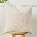 Cream Bouclé Cushion Cover