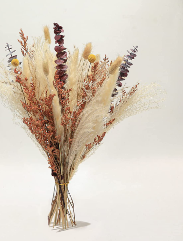 Boho Dried Flower Bouquet – Preserved, Undyed Natural | Loam & Linen