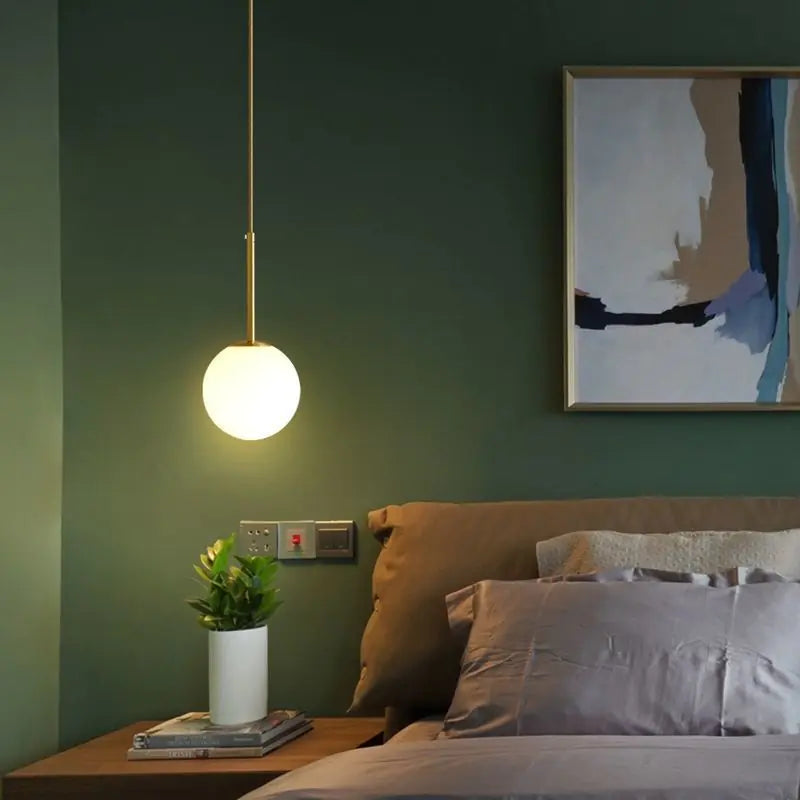 Glass Ball Pendant Light