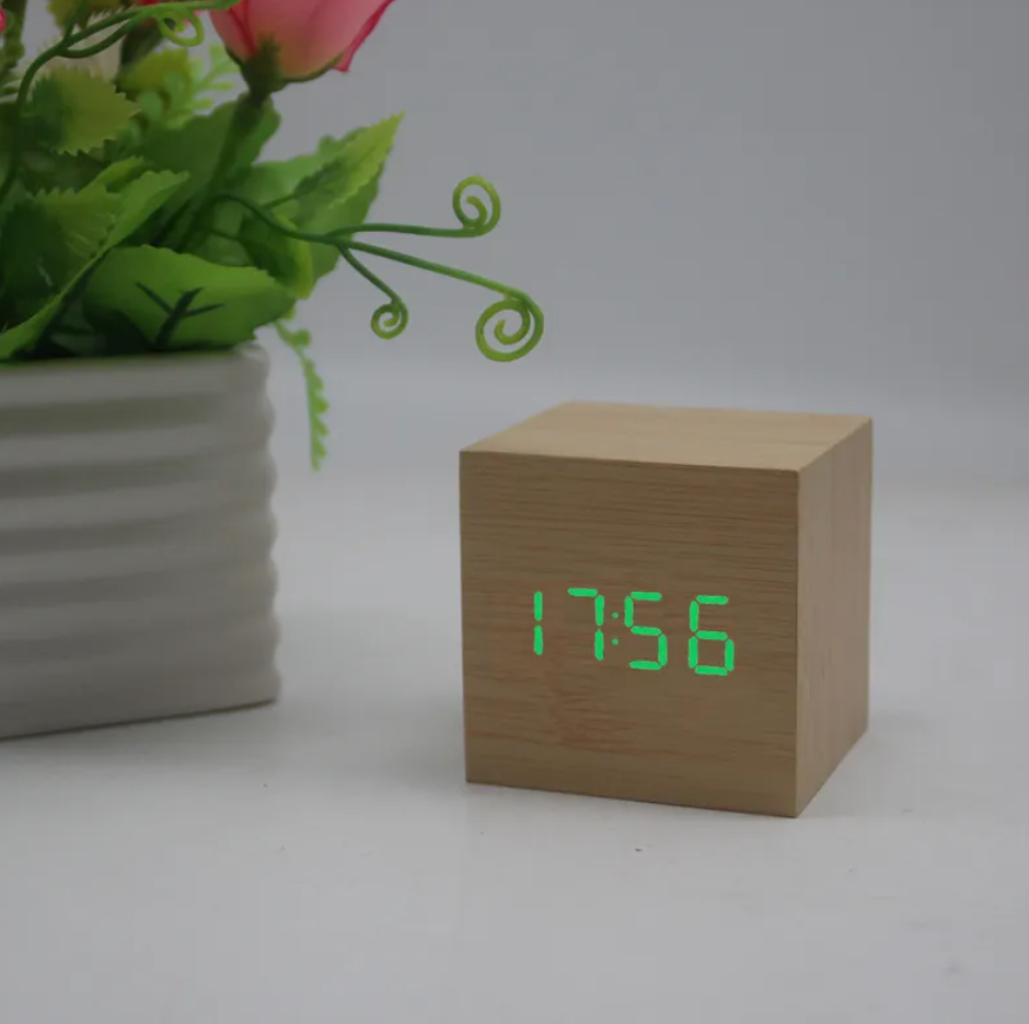 Wooden Digital Alarm Clock
