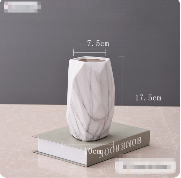 Stone-Pattern Ceramic Vase