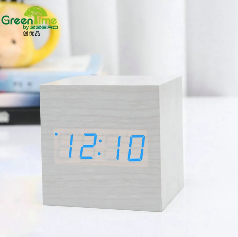 Wooden Digital Alarm Clock