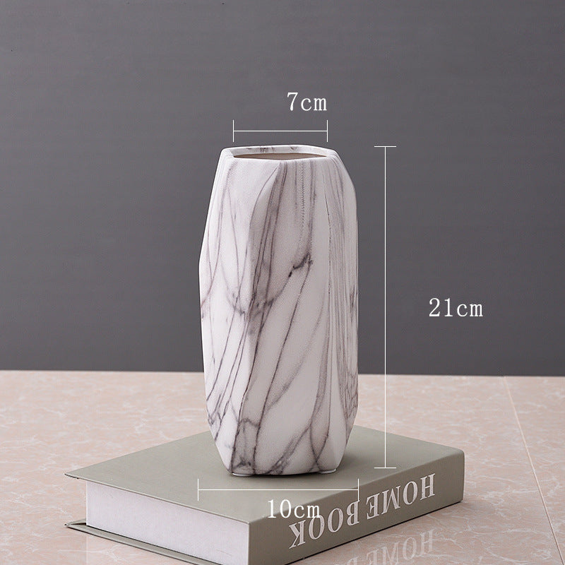 Stone-Pattern Ceramic Vase