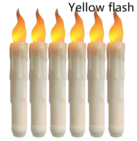 Flameless LED Candle Set – 6 Pack, Remote & Timer, 17cm | Loam & Linen