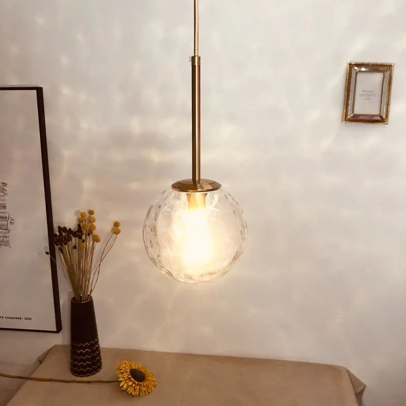 Glass Ball Pendant Light