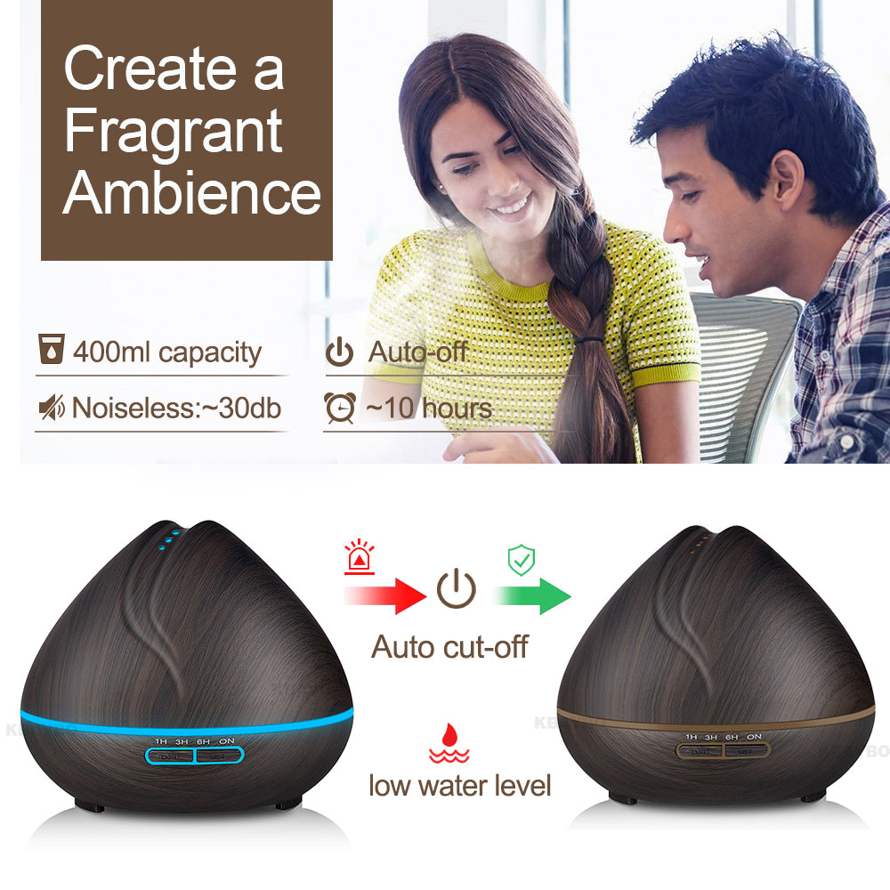 Wood Grain Humidifier & Oil Diffuser