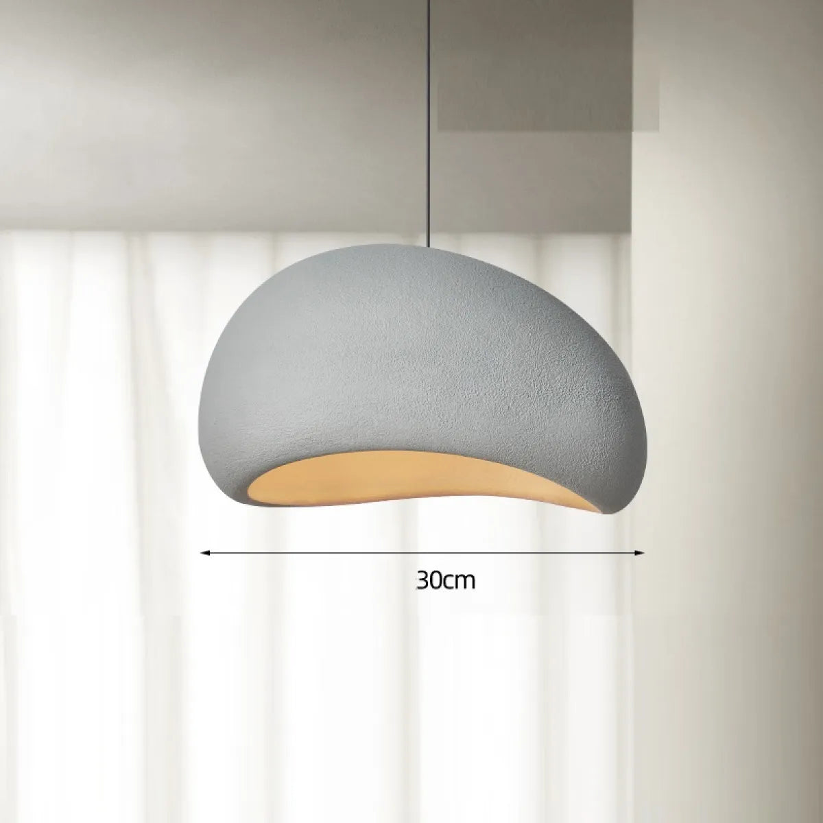 Nordic Pendant Chandelier – LED, 30–50cm, White or Grey | Loam & Linen