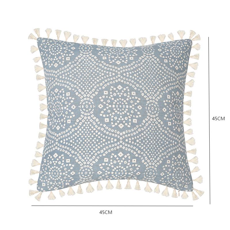 Tasselled Tufted Cushion Cover – Cotton-Linen, 5 Patterns | Loam & Linen