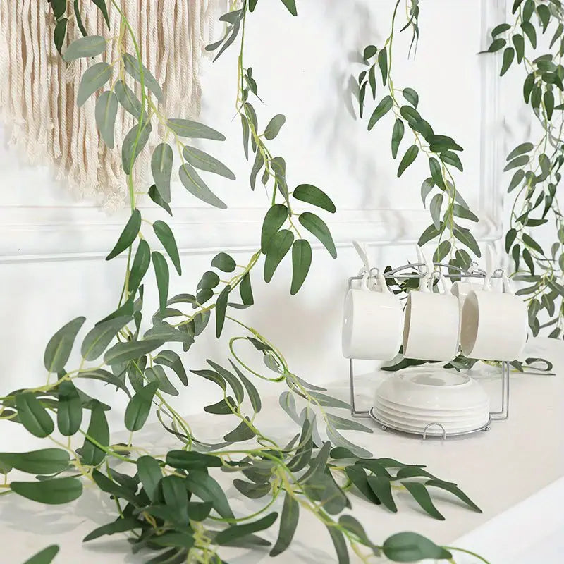 Willow Leaf Vine Greenery Garland