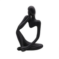 Abstract Thinker Resin Sculpture
