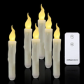 Flameless LED Candle Set – 6 Pack, Remote & Timer, 17cm | Loam & Linen
