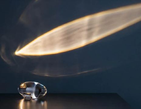 Sunset Projection Lamp – Crystal & Steel, 3W, Warm Glow | Loam & Linen