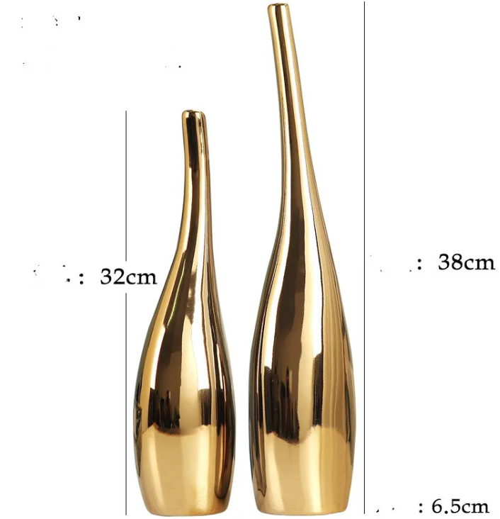 Gold Ceramic Vase