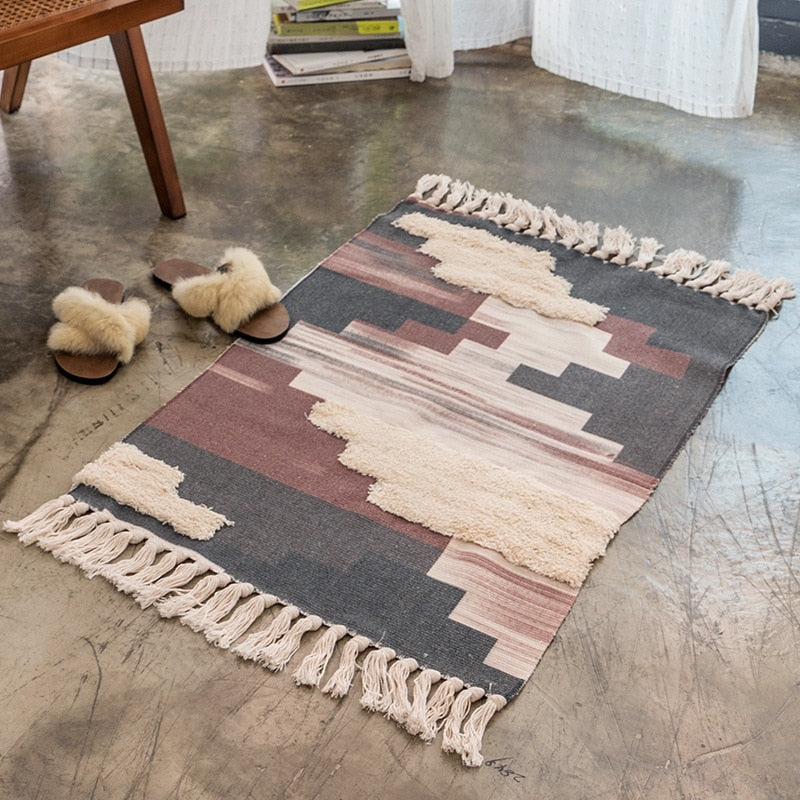 Cotton Linen Tufted Rug