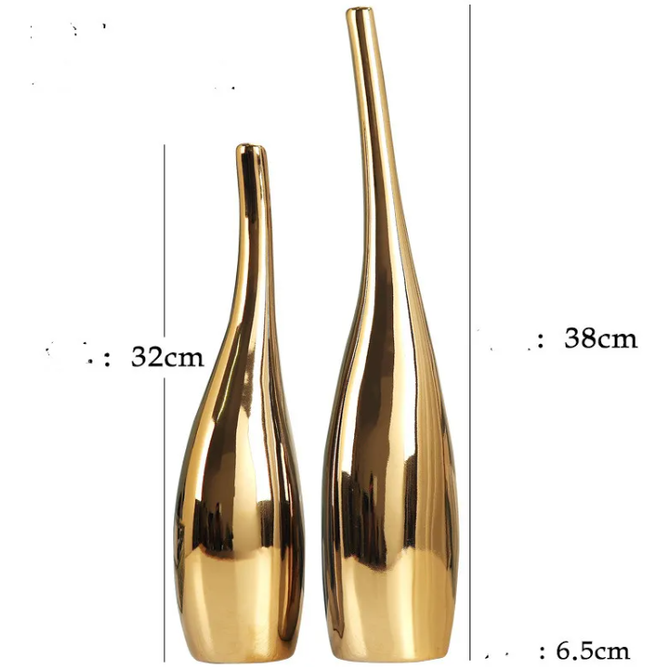 Gold Ceramic Vase