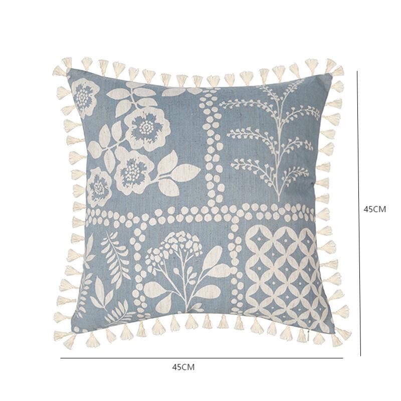 Tasseled Tufted Cushion Cover