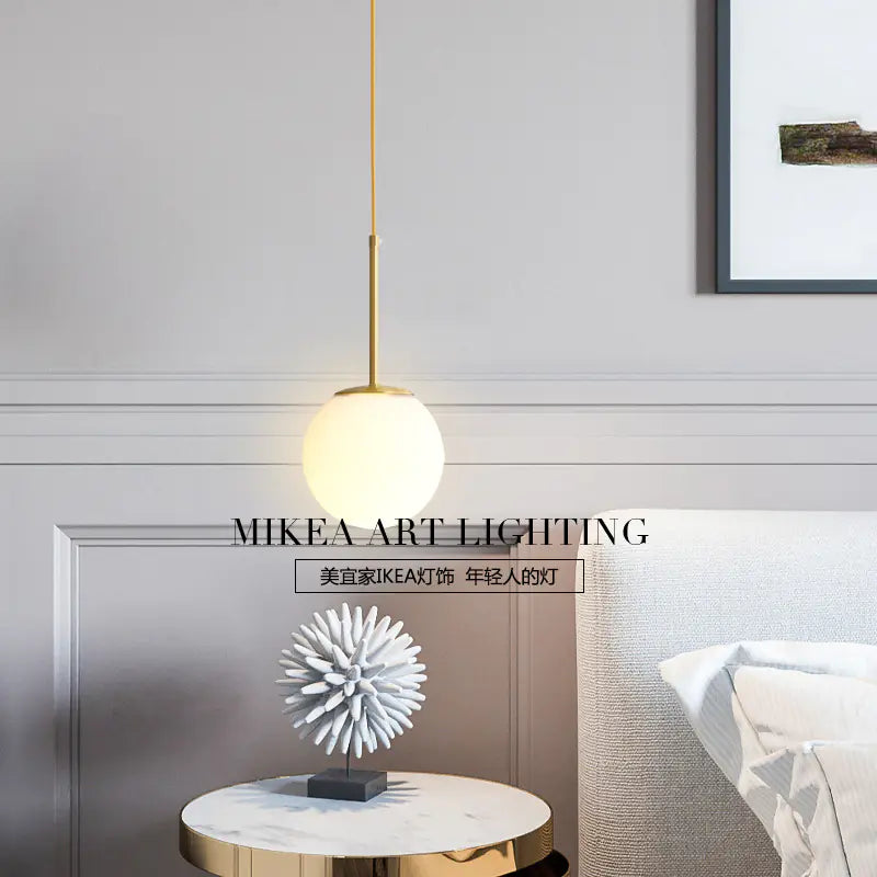 Glass Ball Pendant Light