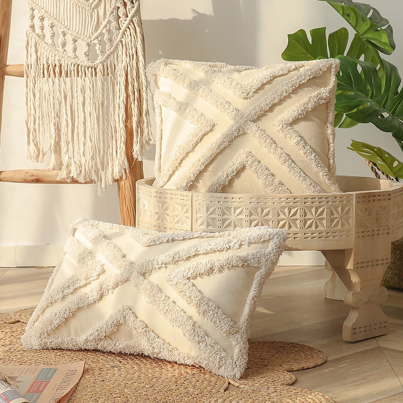 Tassel Tufted Cushion Cover