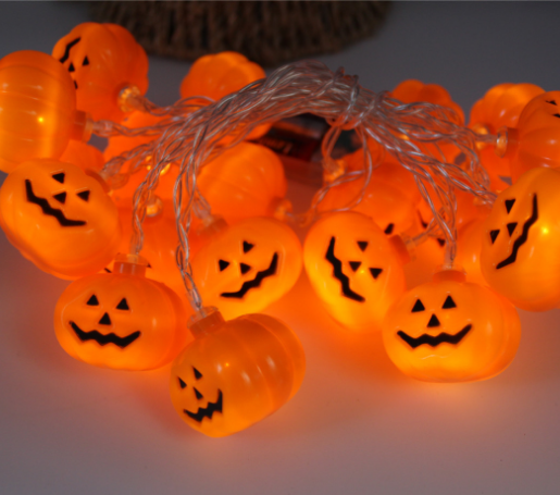 LED Pumpkin String Lights – 1.2m, 10 Lights, Waterproof | Loam & Linen
