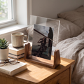 U-Shaped Acrylic & Wood Photo Frame