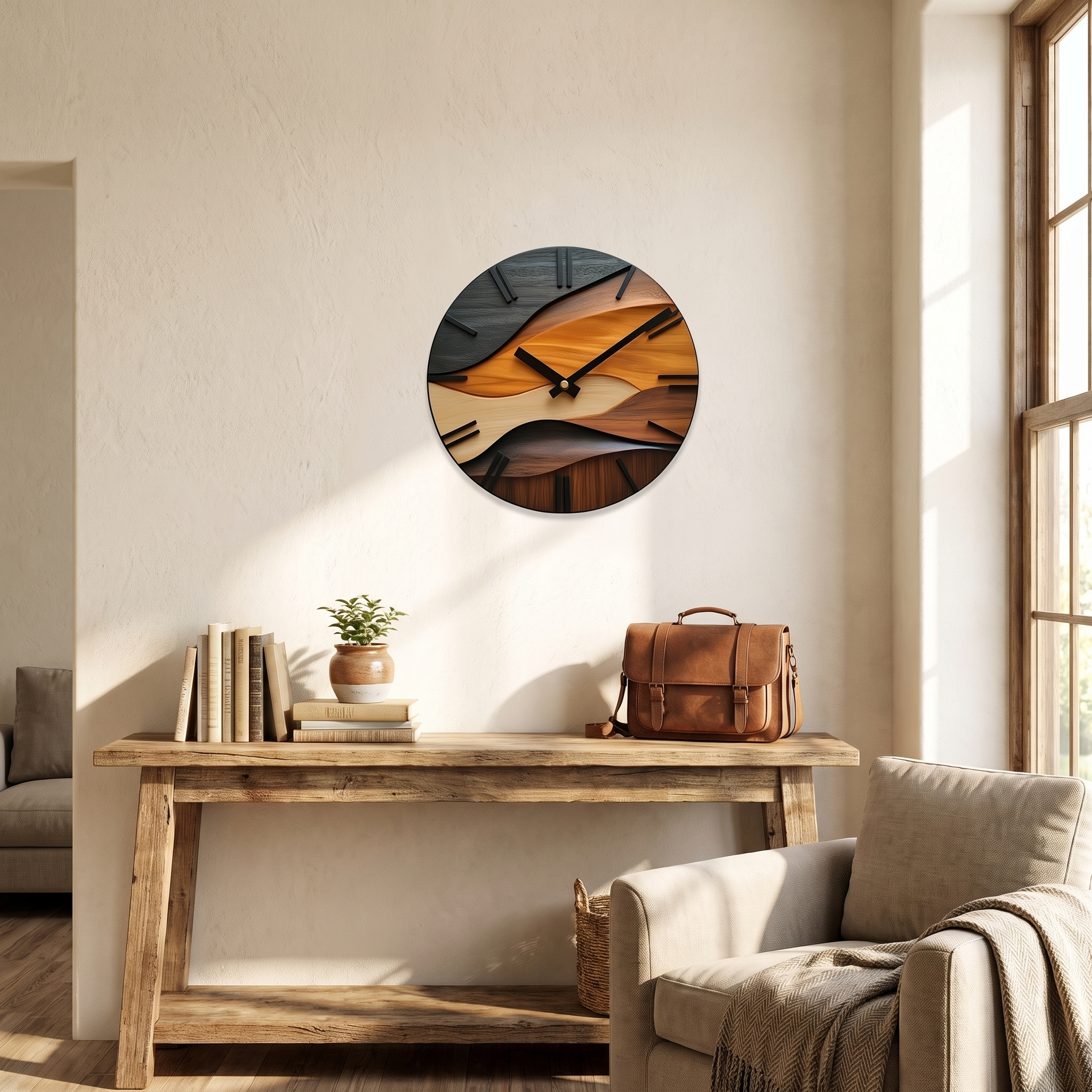 Artistic Round Wall Clock