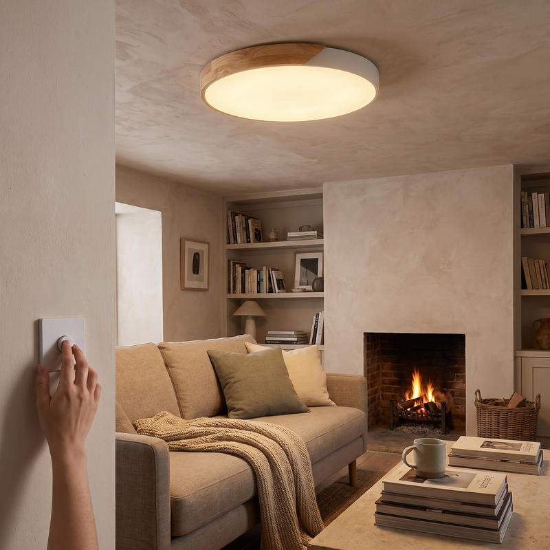 Nordic Wooden Ceiling Light