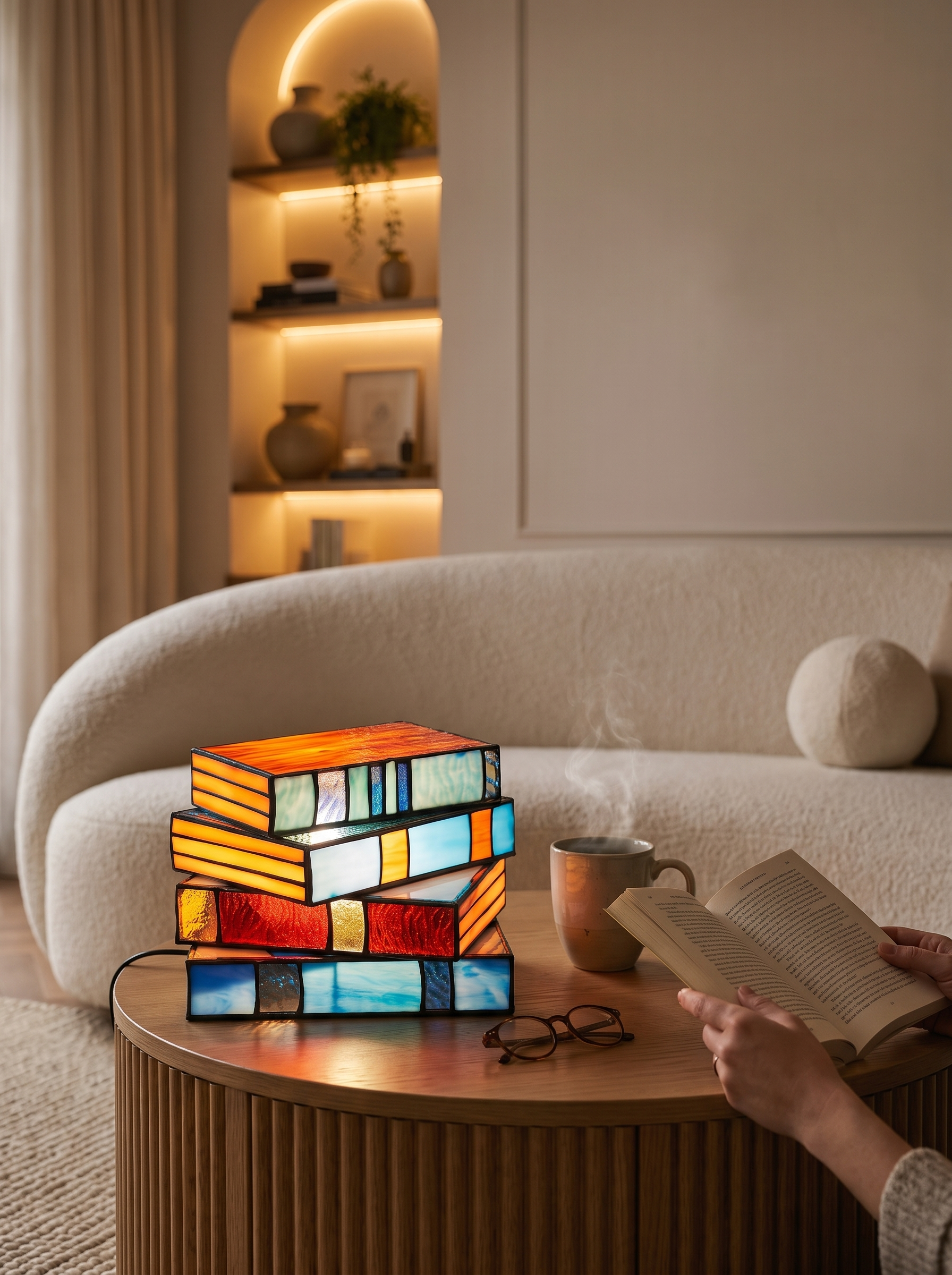 Stained Glass Book Lamp - Lighting As Art