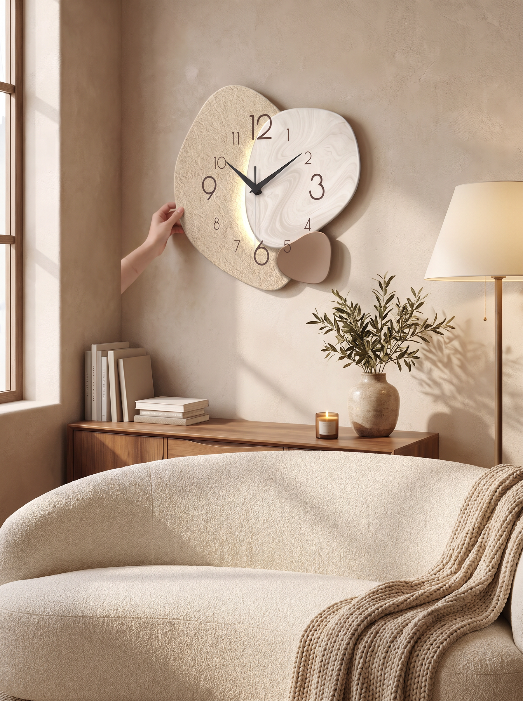 TempoStone Wall Clock - A Calm Focal Point