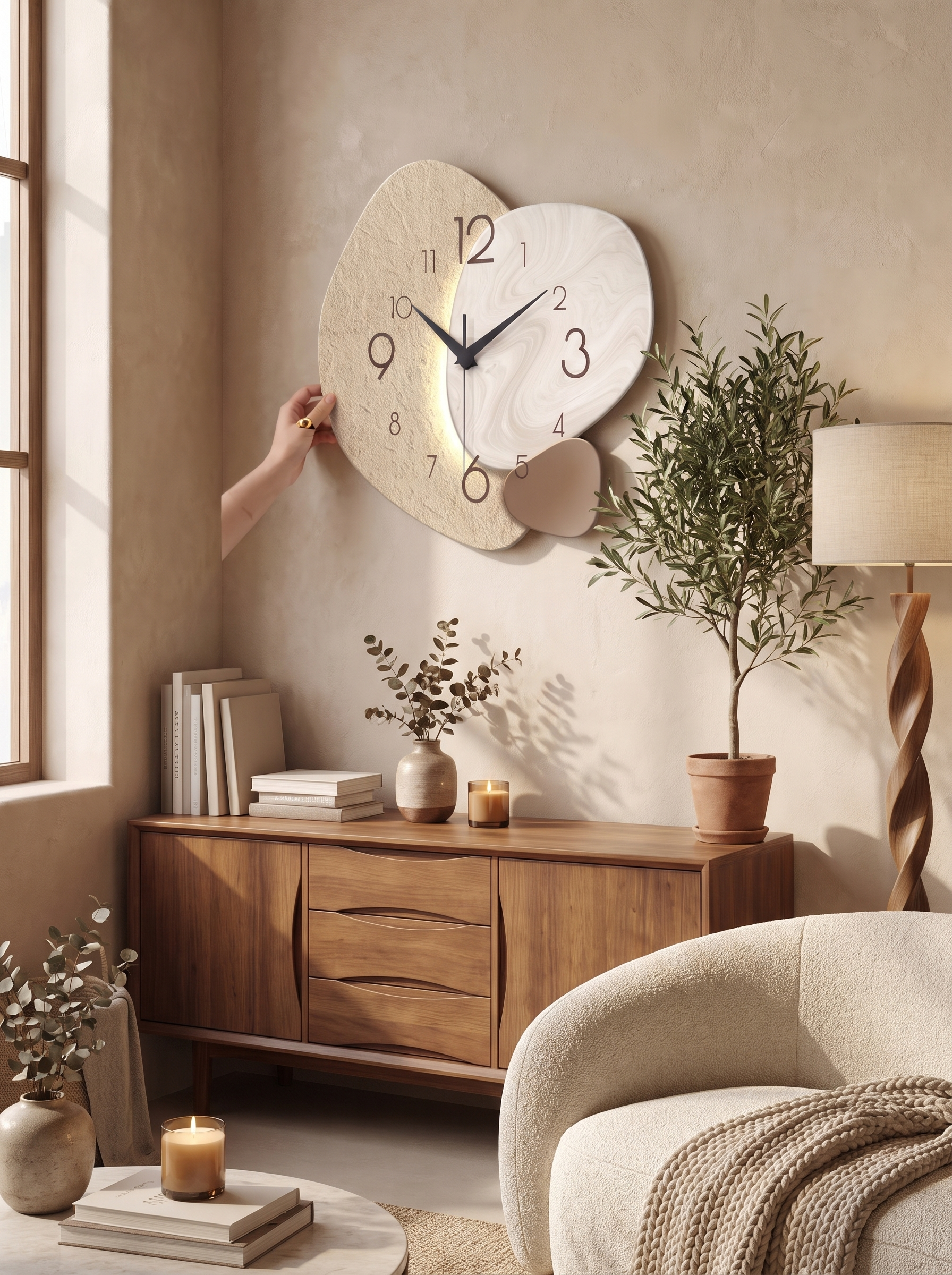 TempoStone Wall Clock - Silence You Can Live With