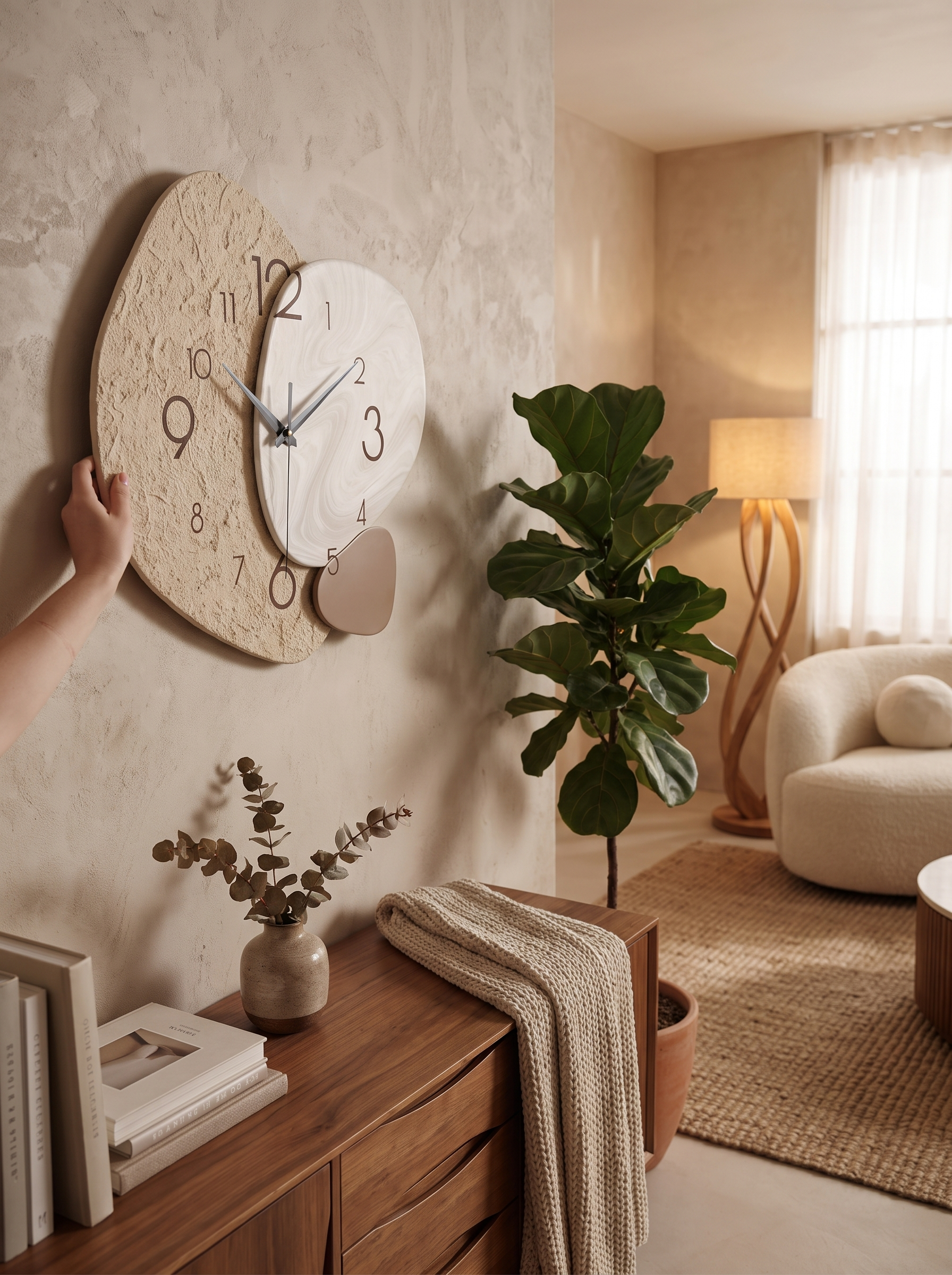 TempoStone Wall Clock - Texture With Intention