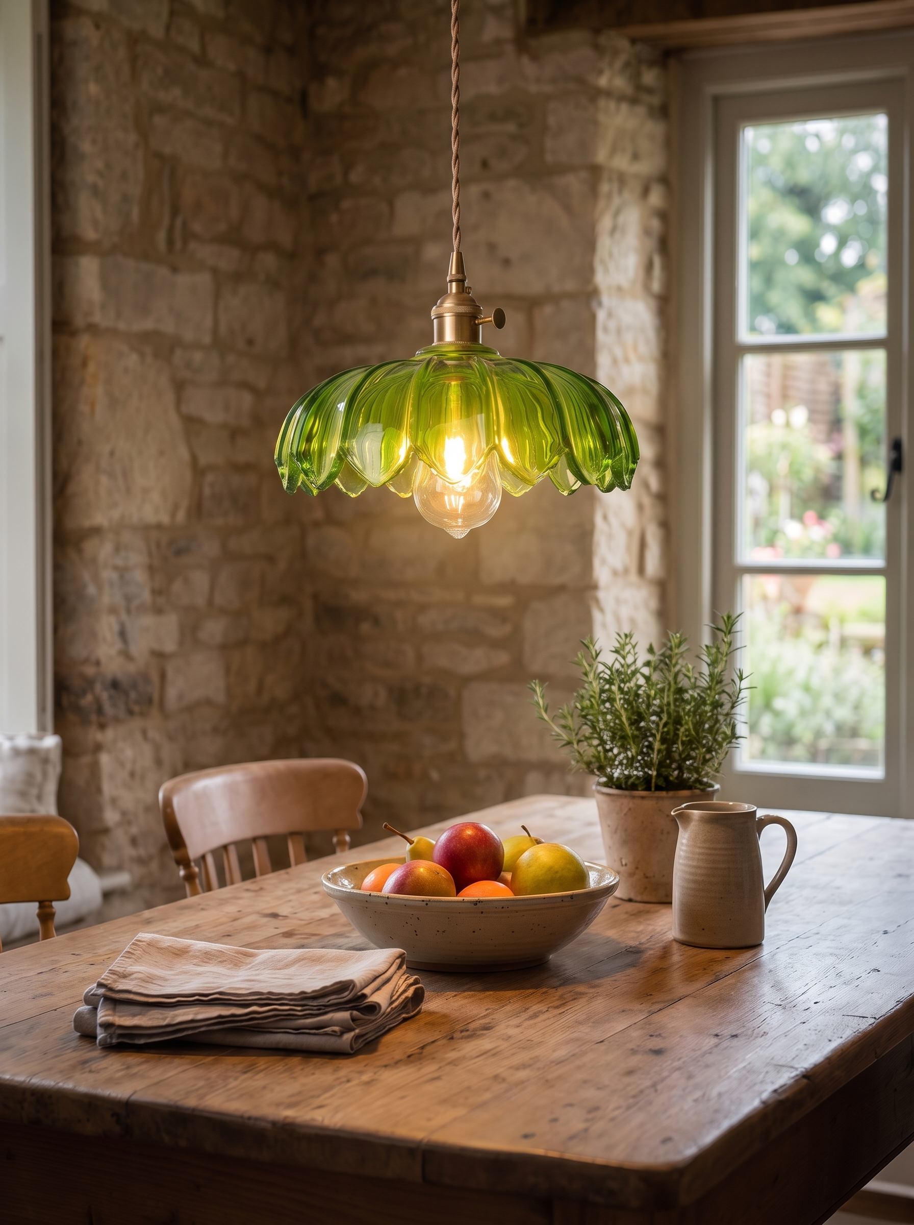 Vintage Flower Pendant Lamp - Perfect Above Any Table