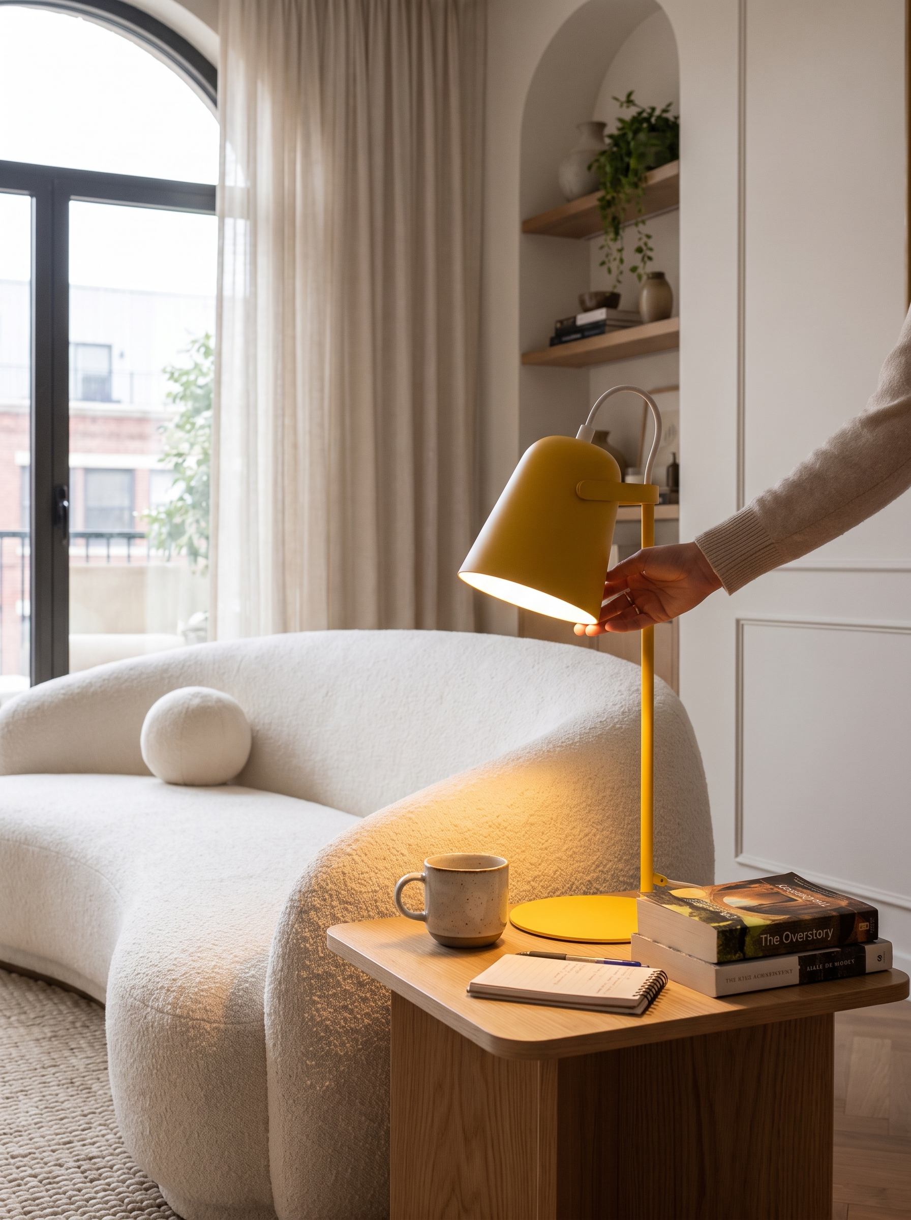 Nordic Metal LED Desk Lamp - Clean, Modern Lines