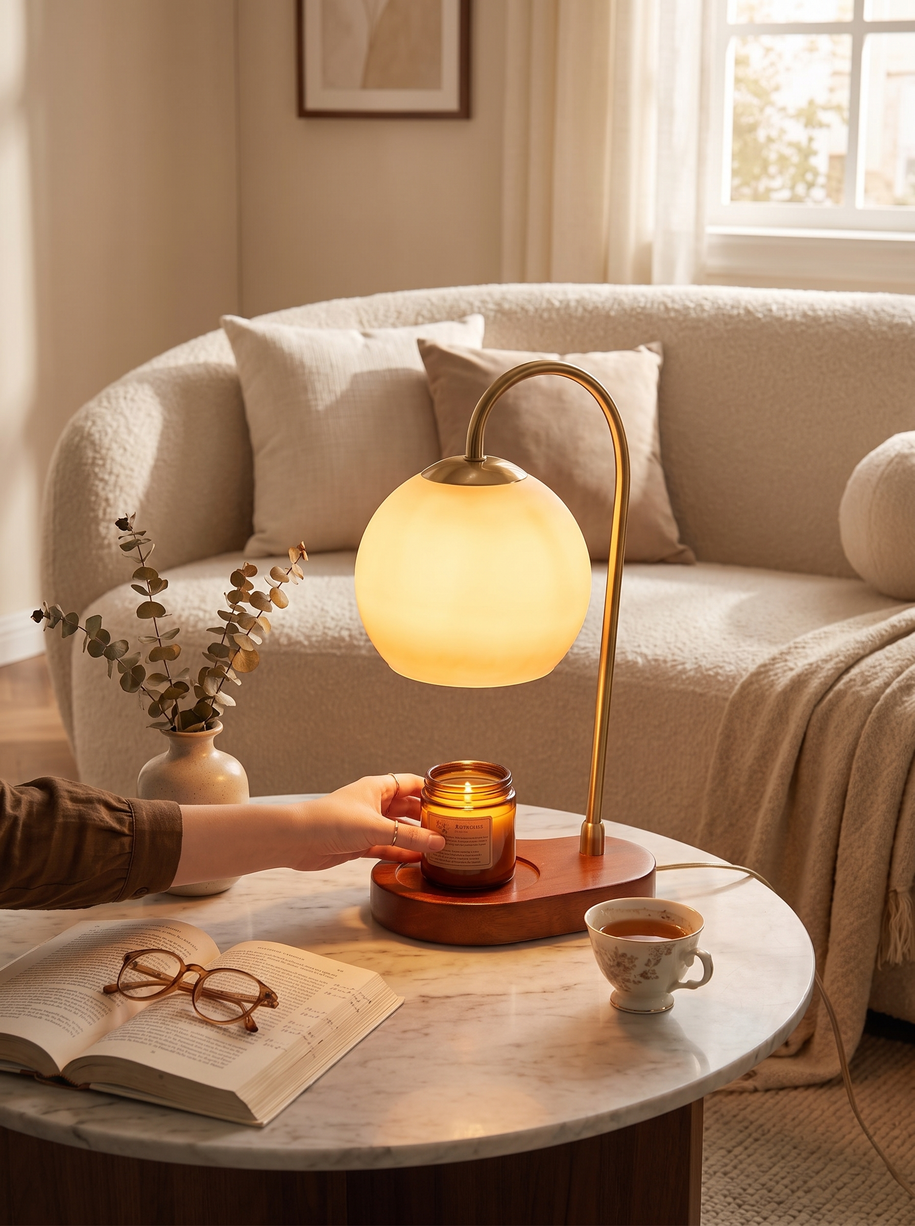Candle Warmer Table Lamp - Safe And Considered