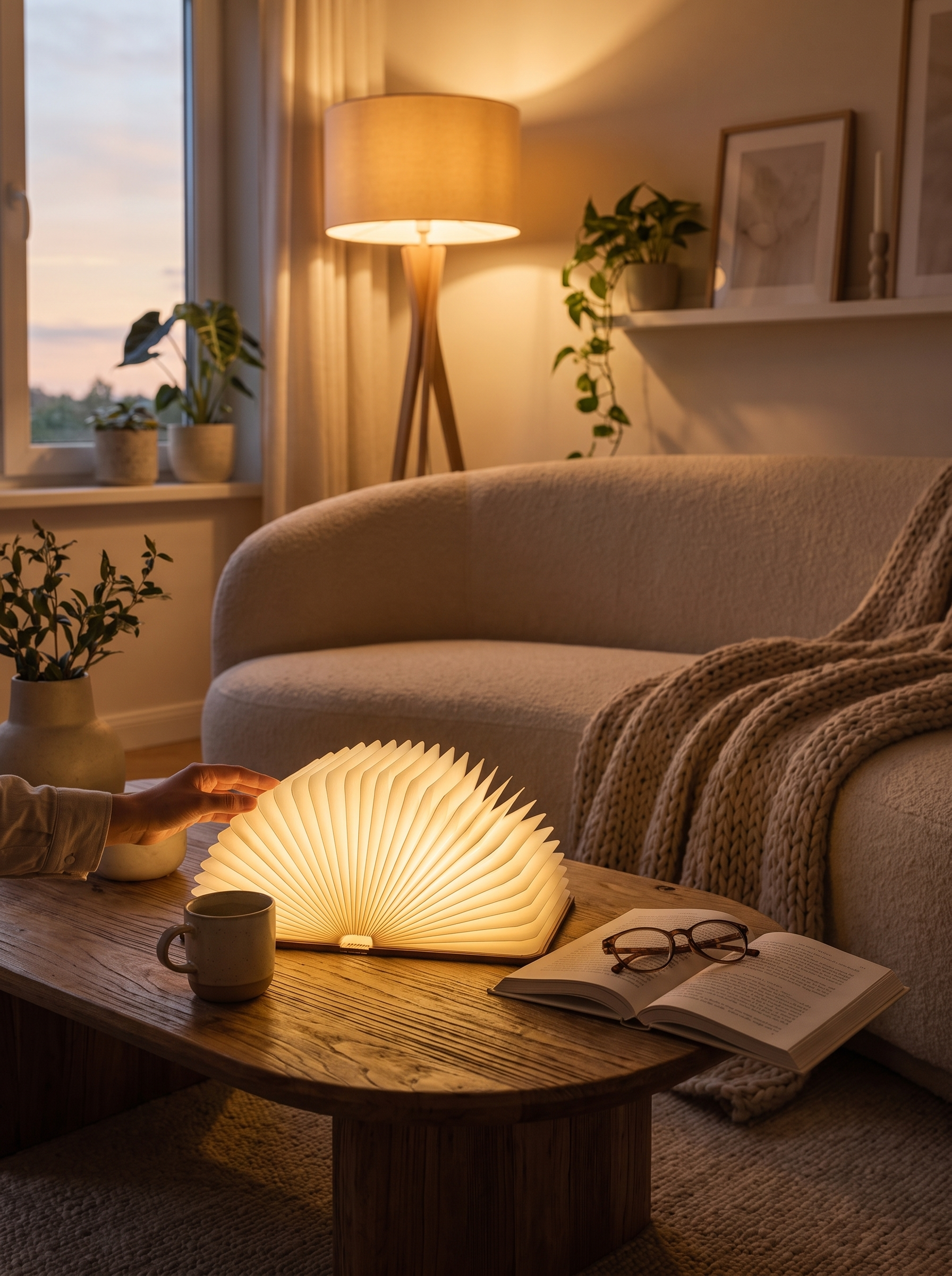 Lumibook Foldable Table Lamp - Light That Opens Like A Book
