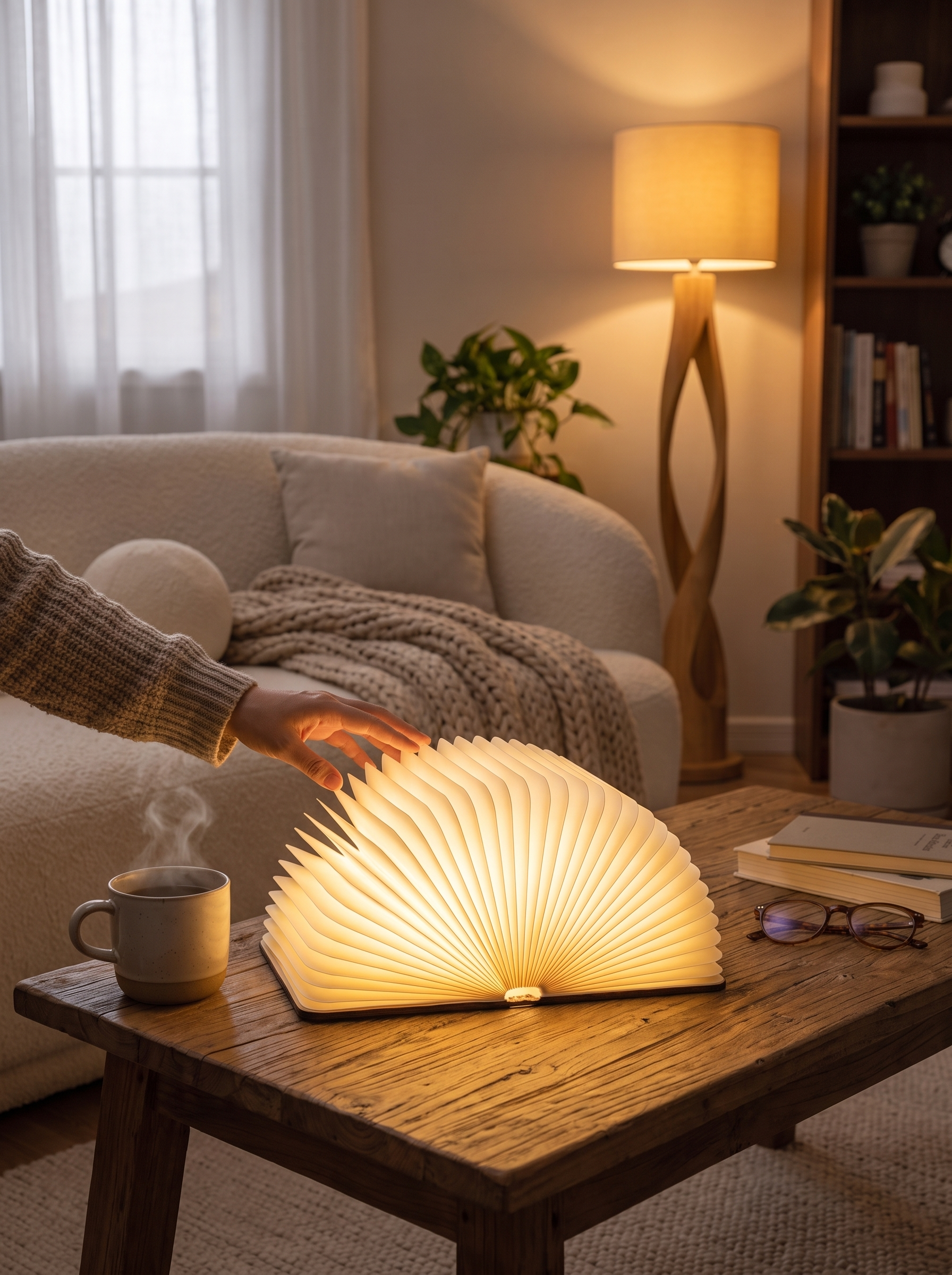 Lumibook Foldable Table Lamp - A Warm, Inviting Glow