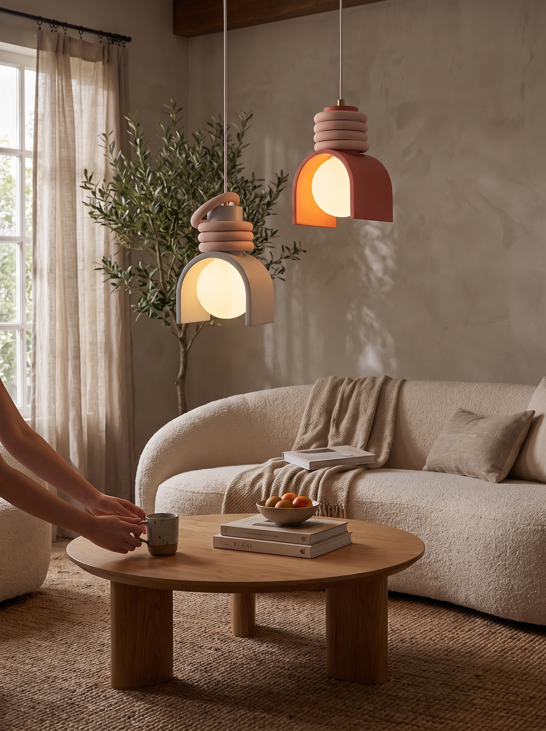 Wabi-Sabi Pendant Light - A Soft, Warm Glow