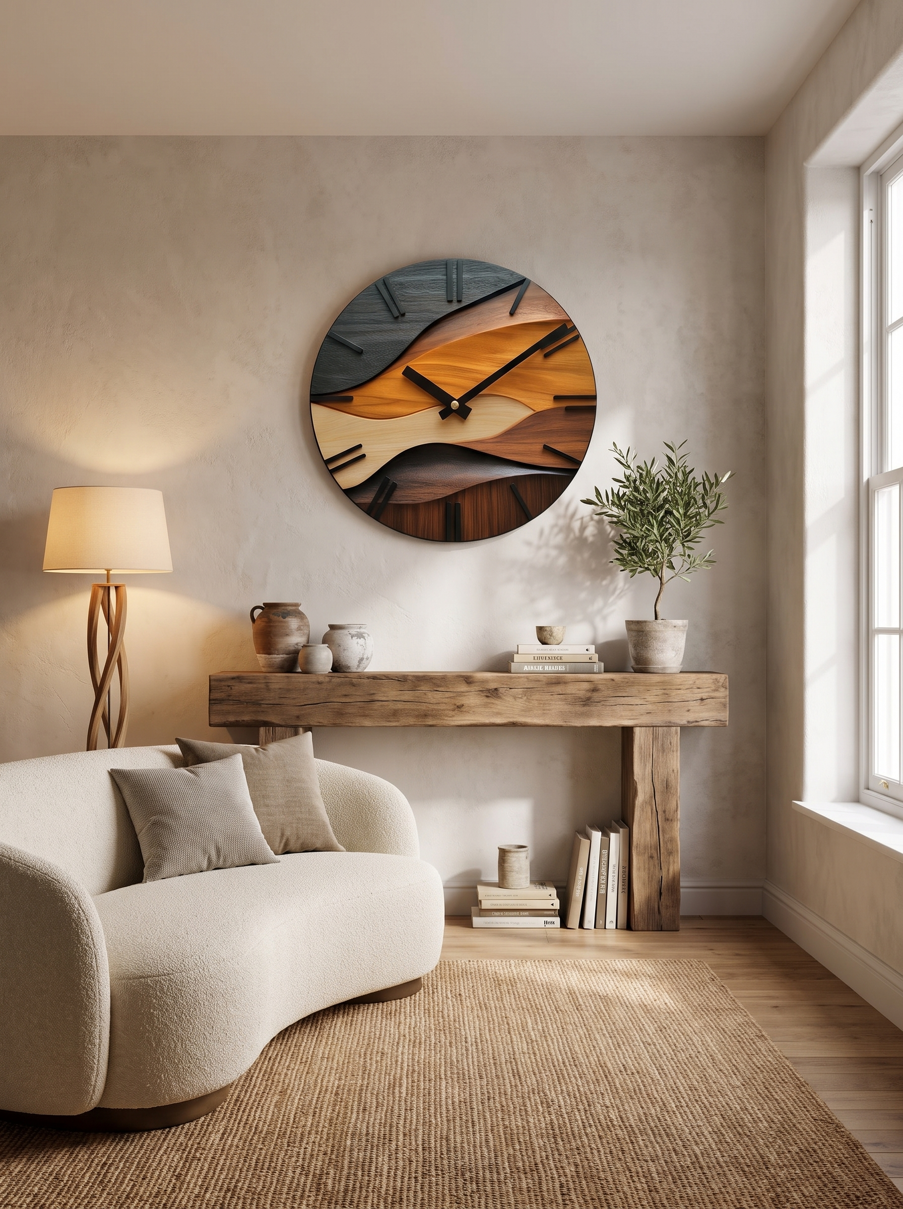 Artistic Round Wall Clock - A Clock As Wall Art