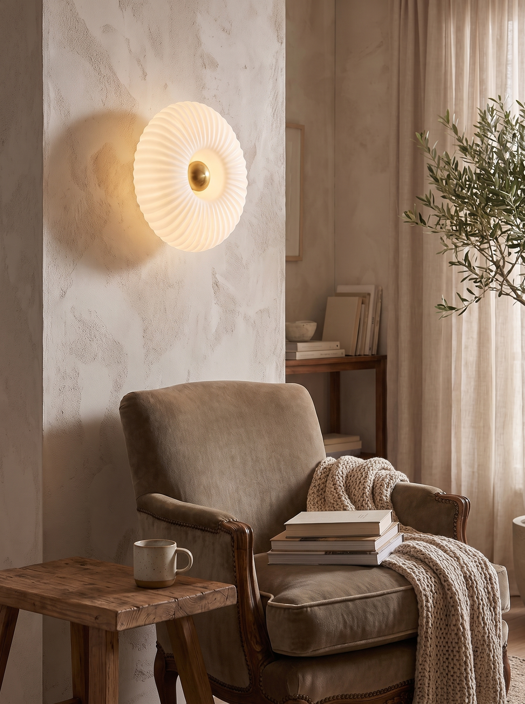Nordic Glass Wall Sconce - Vintage Glamour, Modern Craft
